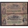 Image 1 : Lot of Two 1861 Westmorland Bank $1 Notes