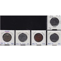 Lot of five Medals
