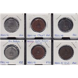 Lot of six Medals