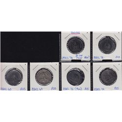 Lot of six Medals