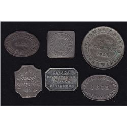Lot of six Communion Tokens.