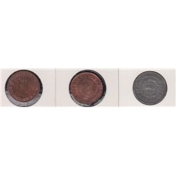 Lot of three Tokens.