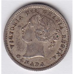 1858 Province of Canada Ten Cents