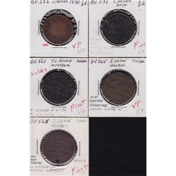 Lot of Five Tokens