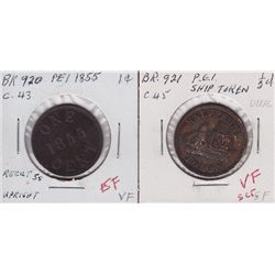 Lot of 2 Prince Edward Island Tokens