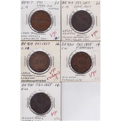 Lot of 5 Prince Edward Island Tokens