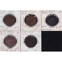 Lot of 5 Lees Tokens