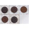 Image 1 : Lot of 5 Province of Canada Tokens