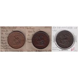 Lot of 3 Province of Canada Tokens
