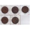 Image 1 : Lot of 5 Province of Canada Tokens
