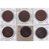 Image 1 : Lot of 6 Province of Canada Tokens