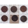 Image 1 : Lot of 6 Province of Canada Tokens