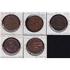 Image 2 : Lot of 5 Province of Canada Tokens