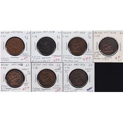 Lot of 7 Province of Canada Tokens
