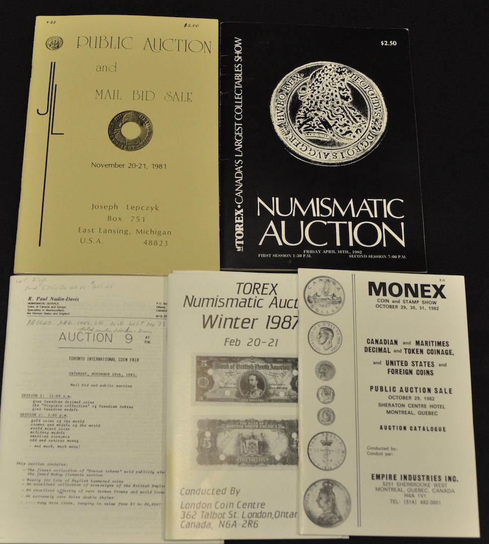 Lot of 17 Numismatic Auction Catalogues