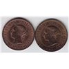 Image 1 : Lot of Two 1891 One Cents