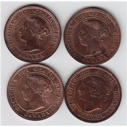 Lot of Four One Cents