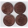 Image 2 : Lot of Four One Cents
