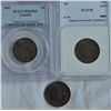 Image 1 : Lot of Three One Cents
