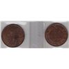 Image 2 : Lot of Two ICCS Graded One Cents