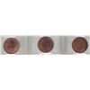 Image 2 : Lot of 3 ICCS Graded One Cents