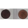 Image 2 : Lot of 2 ICCS Graded One Cents