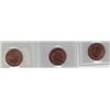 Image 2 : Lot of 3 ICCS Graded One Cents
