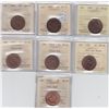 Image 1 : Lot of 7 ICCS Graded One Cents