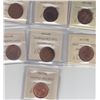Image 2 : Lot of 7 ICCS Graded One Cents