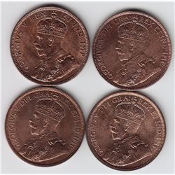 Lot of Four One Cents