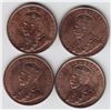 Image 1 : Lot of Four One Cents
