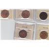 Image 2 : Lot of 5 ICCS Graded One Cents
