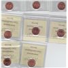 Image 2 : Lot of Eight ICCS Graded One Cents