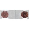 Image 2 : Lot of Two ICCS Graded One Cents