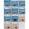 Image 1 : Lot of Eleven ICCS & CCCS Graded One Cents