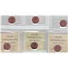 Image 2 : Lot of Six ICCS Graded One Cents