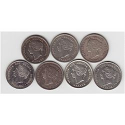 Lot of Seven Five Cents