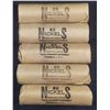 Image 1 : Lot of Five 1965 BU Rolls of Five Cents