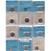 Image 1 : Lot of Twenty Two Graded Five Cent Coins