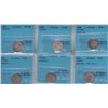 Image 2 : Lot of Twenty One Graded Ten Cent Coins