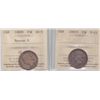 Image 1 : Lot of Two ICCS Graded Twenty Five Cents