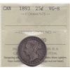 Image 1 : 1893 Twenty Five Cent