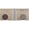 Image 1 : Lot of Two ICCS Graded Twenty Five Cents