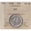 Image 1 : 1936 Twenty Five Cent