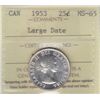 Image 1 : 1953 Twenty Five Cent