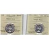 Image 1 : Lot of Two 1953 Twenty Five Cent