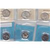 Image 2 : Lot of Six Graded Twenty Five Cents