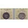 Image 1 : Lot of Two ICCS Graded Fifty Cents