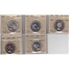 Image 1 : Lot of Five ICCS Graded Fifty Cents