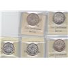Image 2 : Lot of Five ICCS Graded Fifty Cents